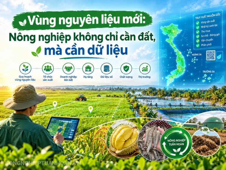 Vùng nguyên liệu mới: Nông nghiệp không chỉ cần đất, mà cần có thêm dữ liệu